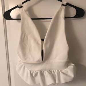 Nasty Gal - Deep Down Plunging Crop Top